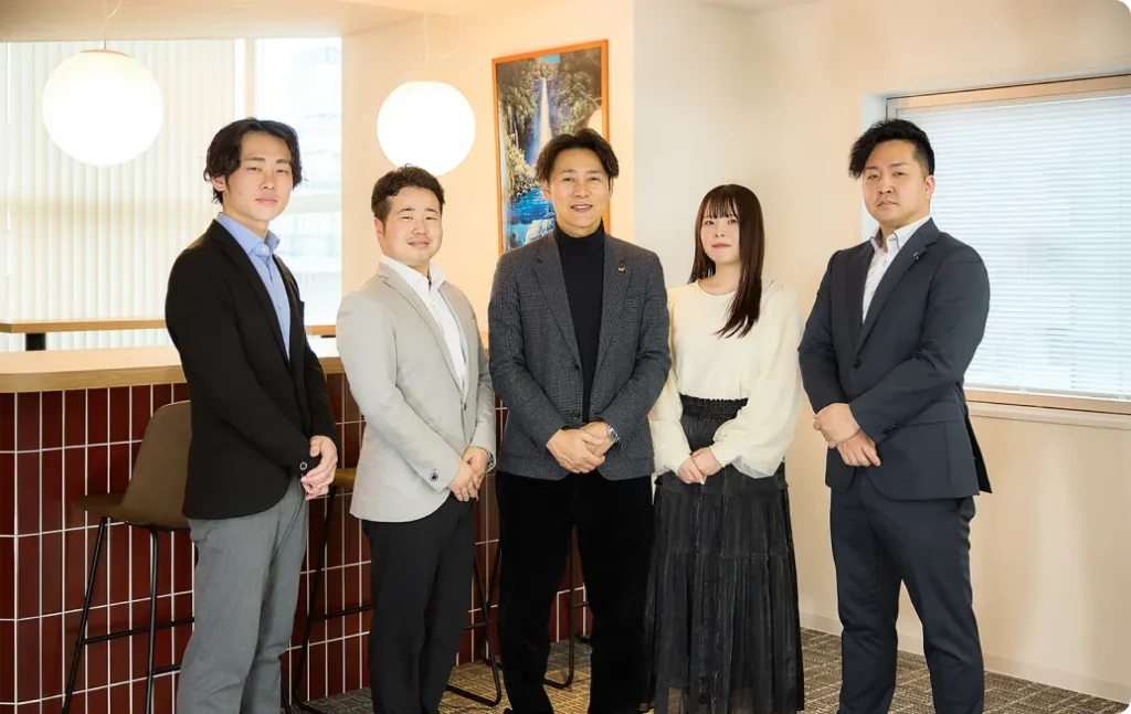 代表と社員