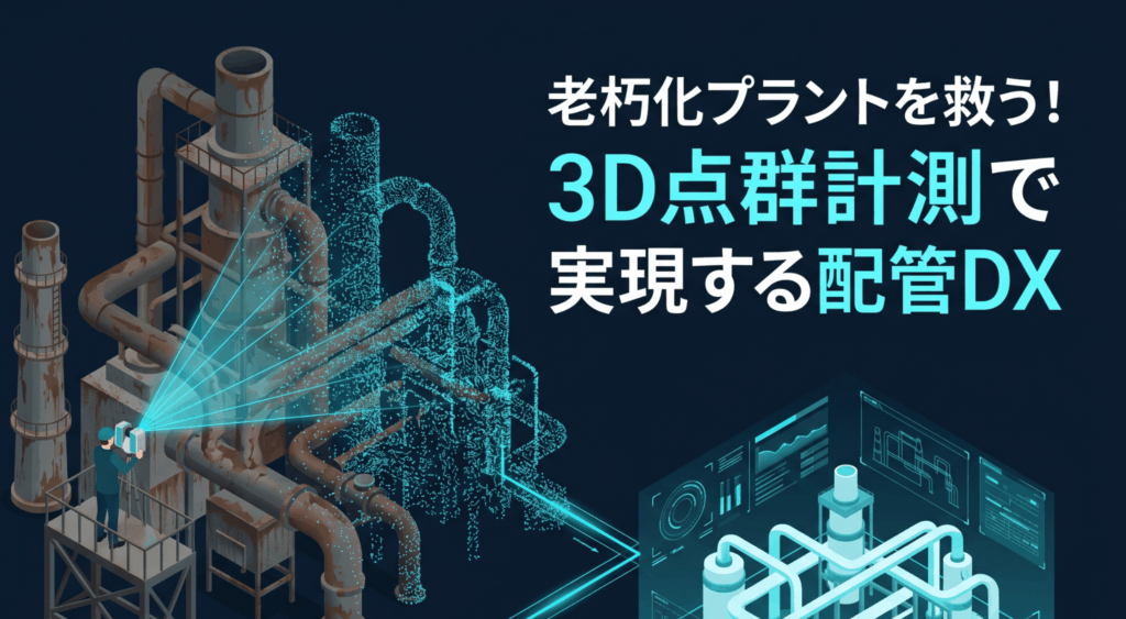 3D点群計測とは何か？老朽化プラントの現況把握から配管DXまでをわかりやすく解説